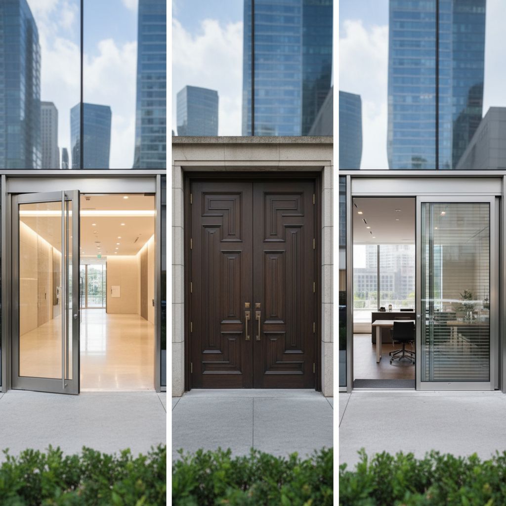 Image illustrant Choisir la Porte Idéale pour Vos Locaux Professionnels : Un Guide Complet