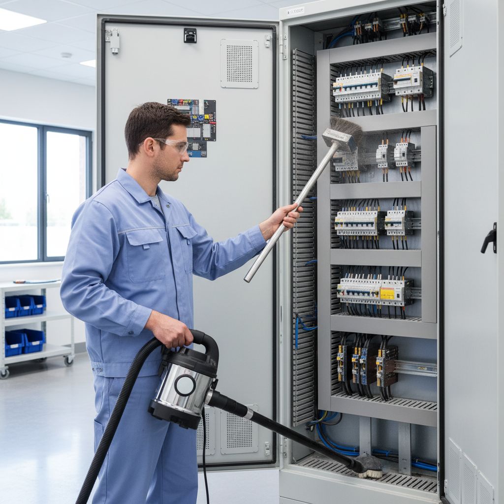 Image illustrant Nettoyage des Panneaux Électriques