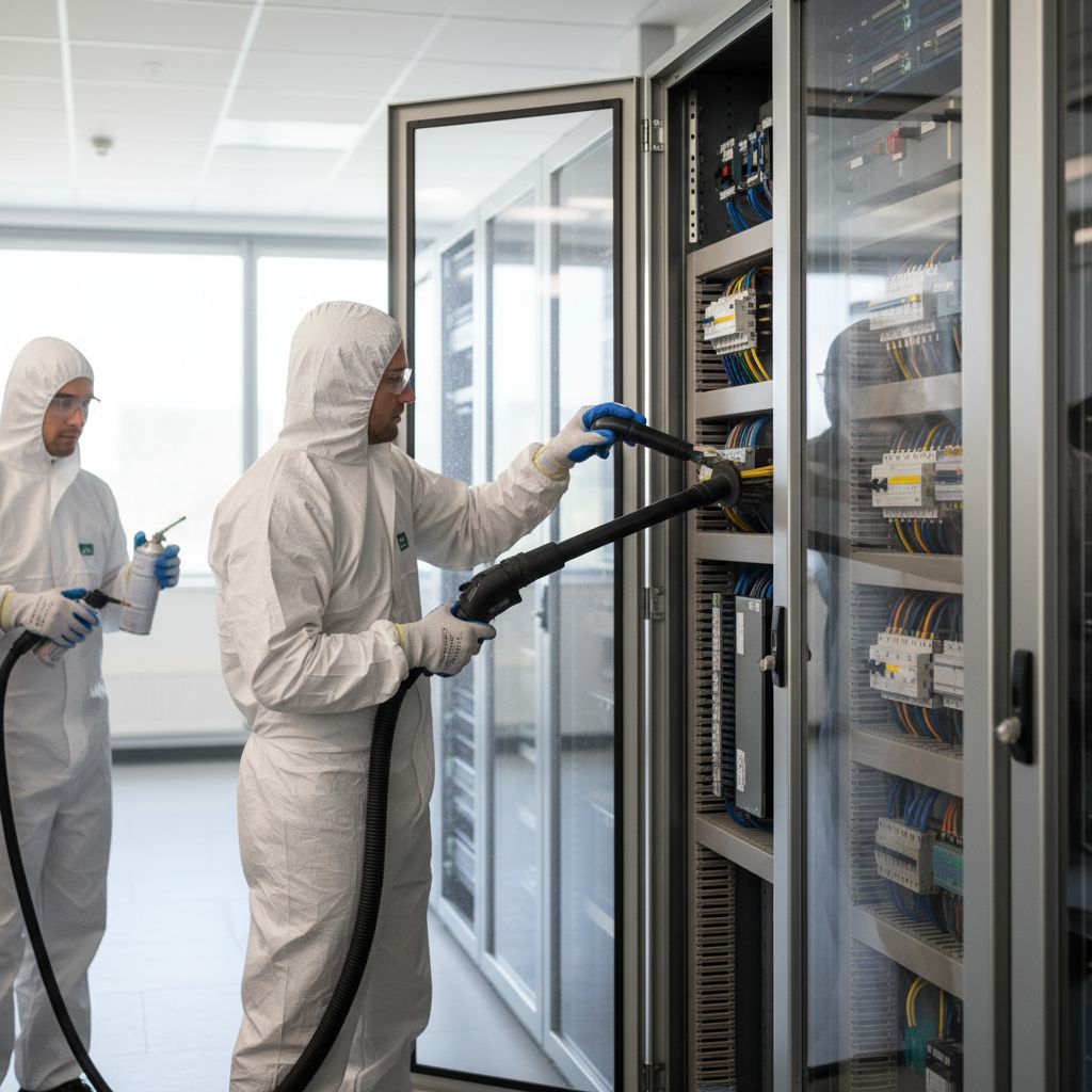 Image illustrant Nettoyage des Panneaux Électriques