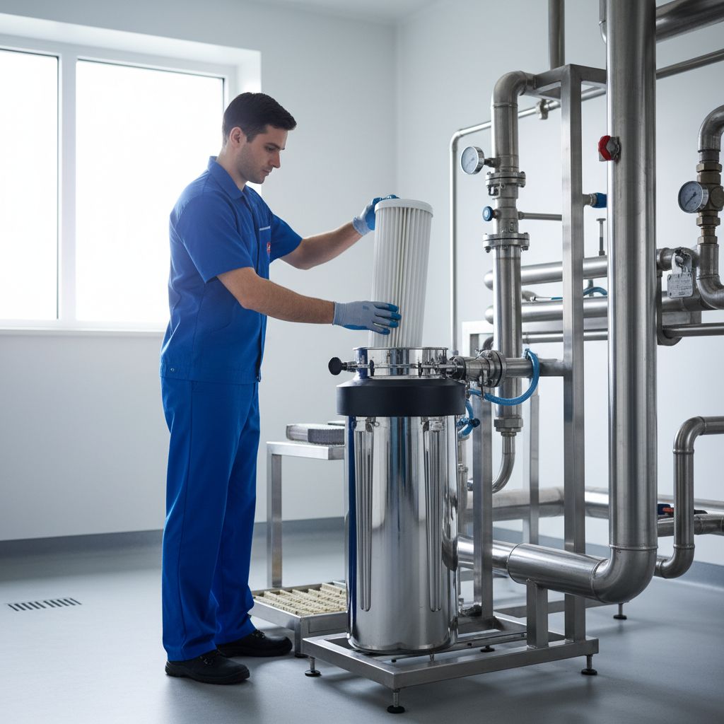 Image illustrant Remplacement Systèmes Filtration : Expertise Sécurisée