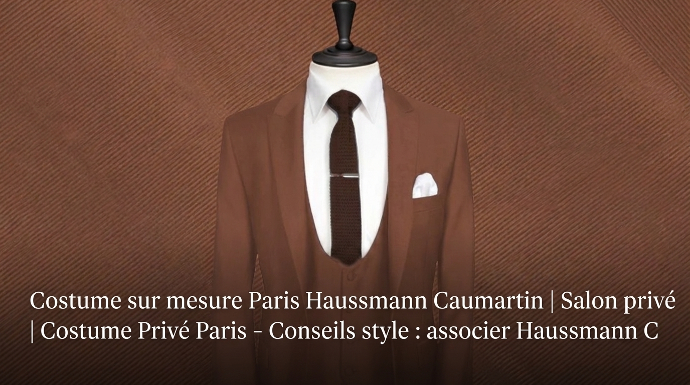 Costume sur mesure Paris Haussmann Caumartin | Salon privé | Costume Privé Paris - Conseils style : associer Haussmann C