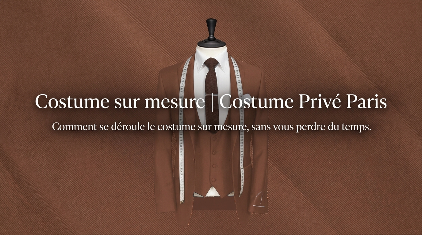 Costume sur mesure | Costume Privé Paris - Comment se déroule le costume sur mesure, sans vous perdre du temps