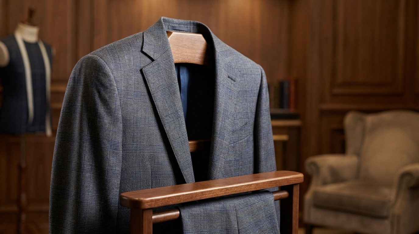 Coaching costume sur mesure : contrôle du col et du tombé en salon privé