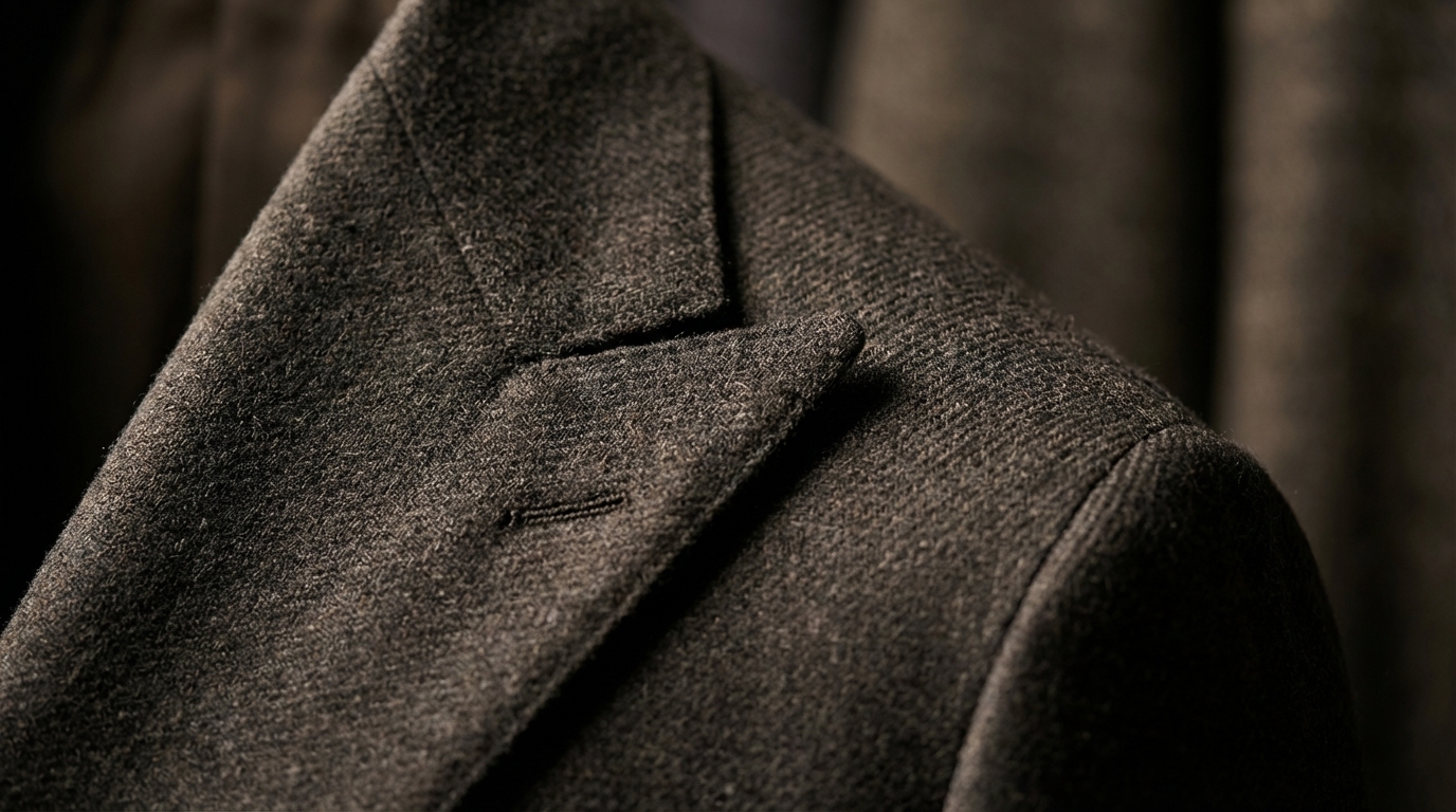 Texture de flanelle et contrôle du tombé au revers