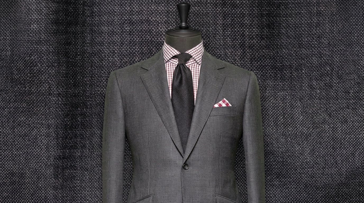 illustration Costume Gris sur mesure | Costume Privé Paris