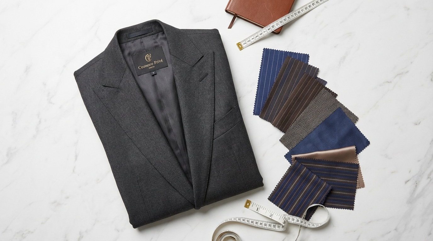illustration Costume italien sur mesure Paris : style, coupe, tissus | Costume Privé Paris