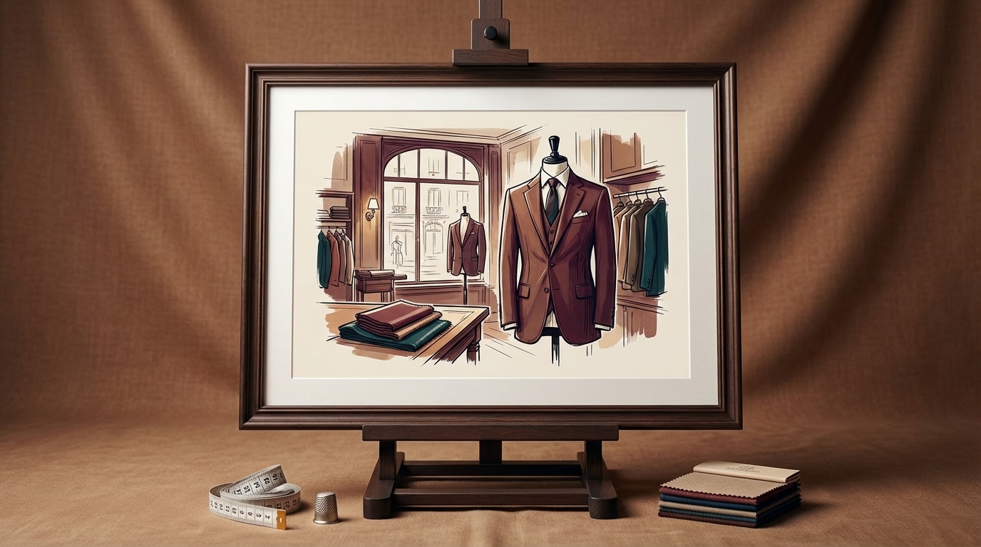 illustration Costume sur mesure à Paris 9e - Élégance et Personnalisation