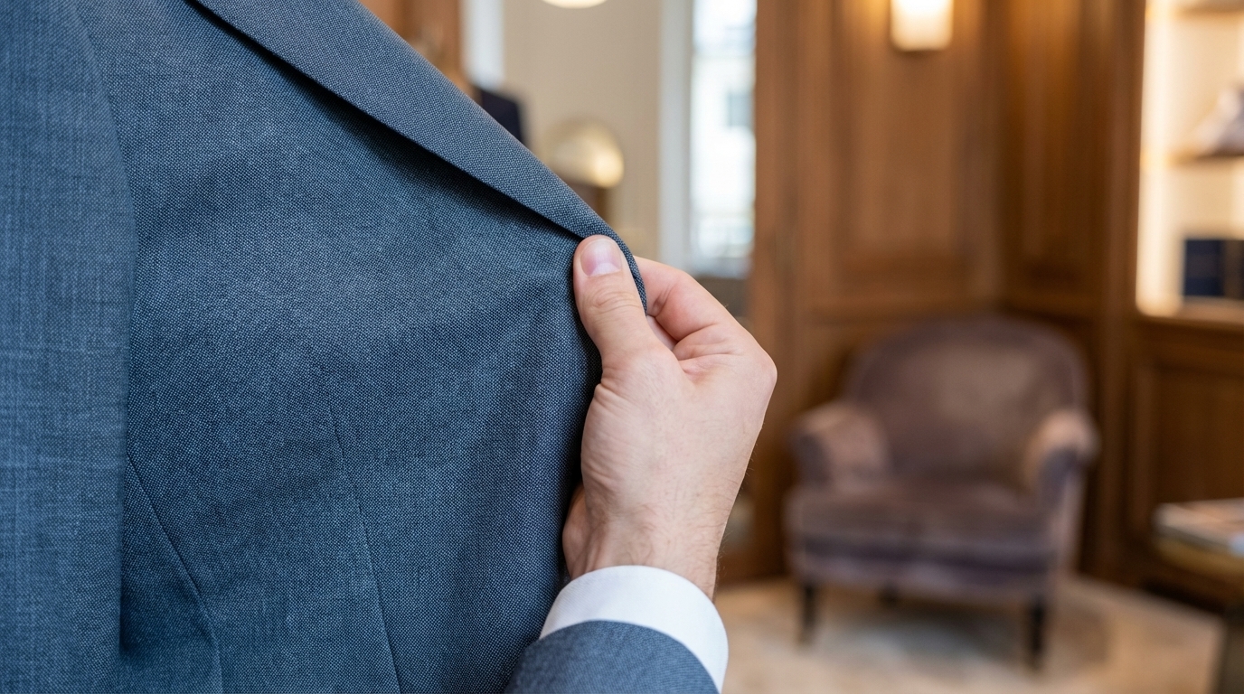 Tissu et tombé : test de texture pendant un coaching en salon privé