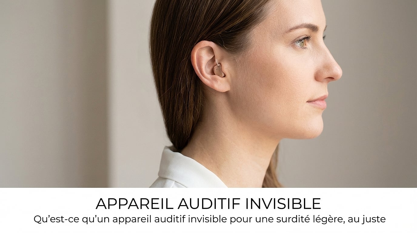 appareil auditif invisible surdité légère - Qu’est-ce qu’un appareil auditif invisible pour une surdité légère, au juste