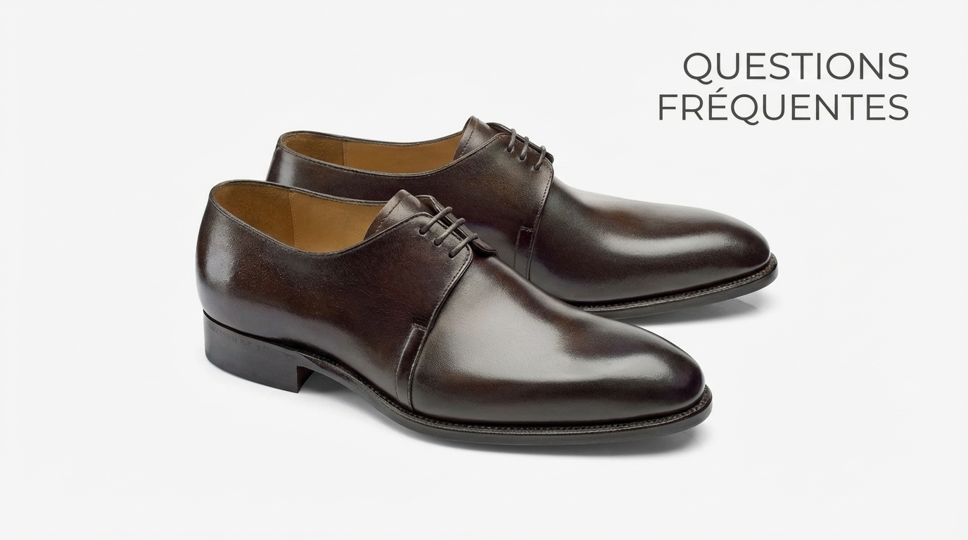 Chaussure de ville homme cuir pour usage quotidien - Questions Fréquentes
