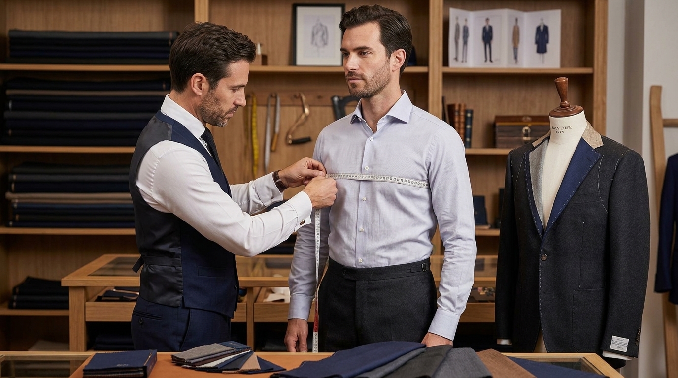 Comment choisir sa veste sur mesure? | Costume Privé Paris - Prise de mesures et ajustements morphologiques