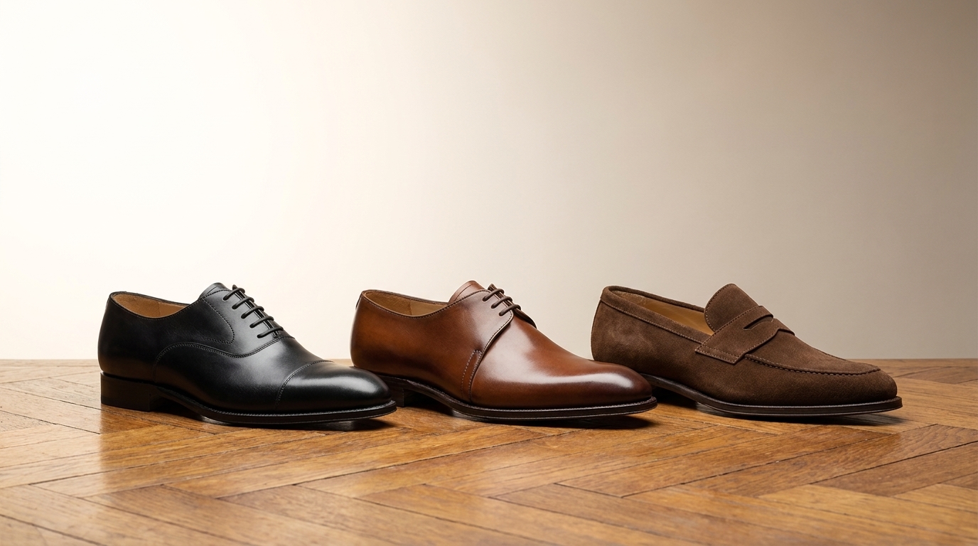 Différents modèles de chaussures de ville homme