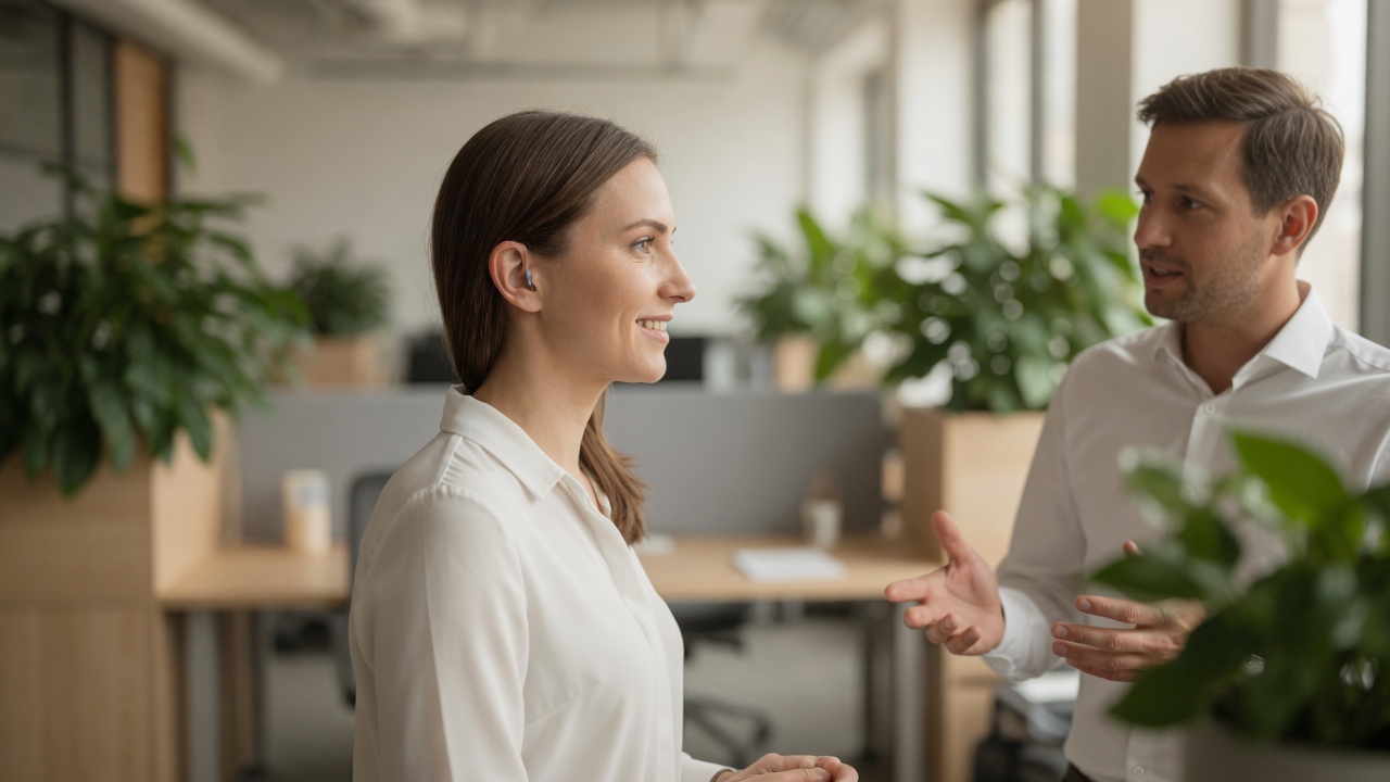 Proth&egrave;se auditive travail open space et compr&eacute;hension de la parole