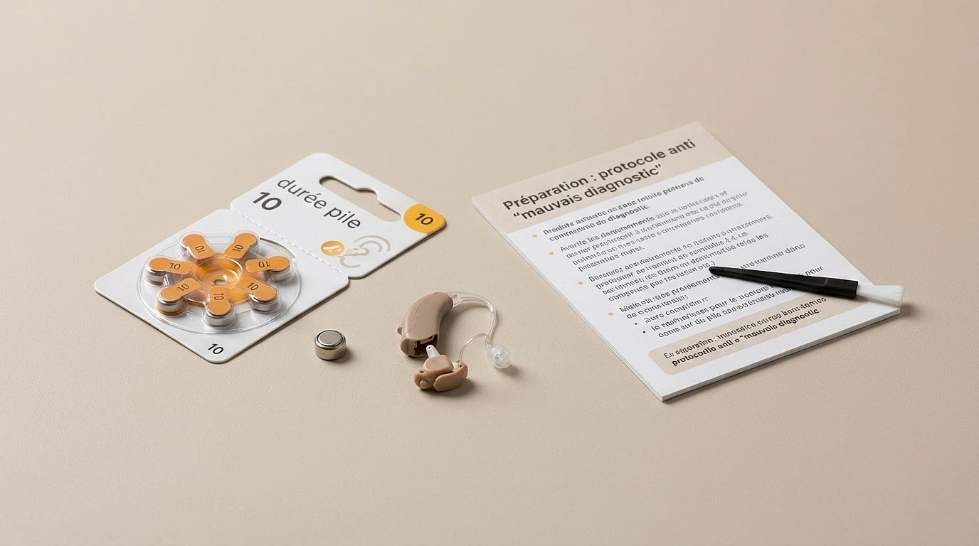 durée pile 10 appareil auditif - Préparation : protocole anti “mauvais diagnostic” avant de changer