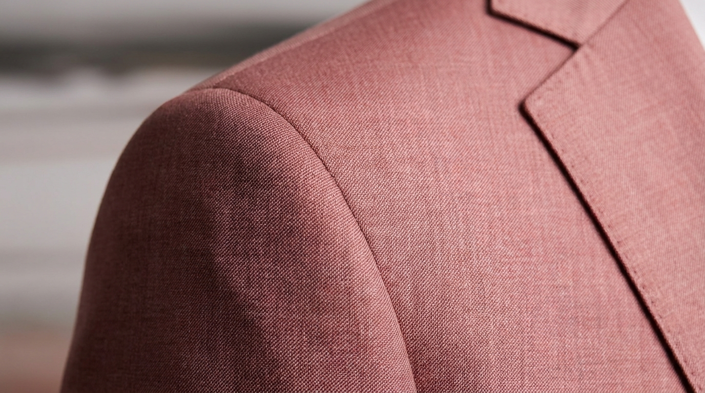 Détail technique d'une emmanchure de veste ajustée