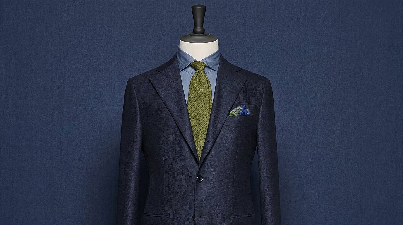 illustration costume bleu homme