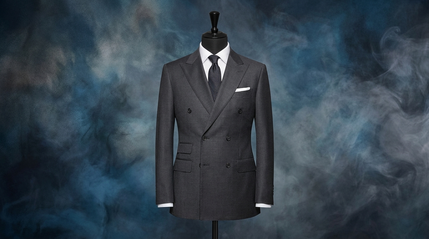 illustration costume croisé homme