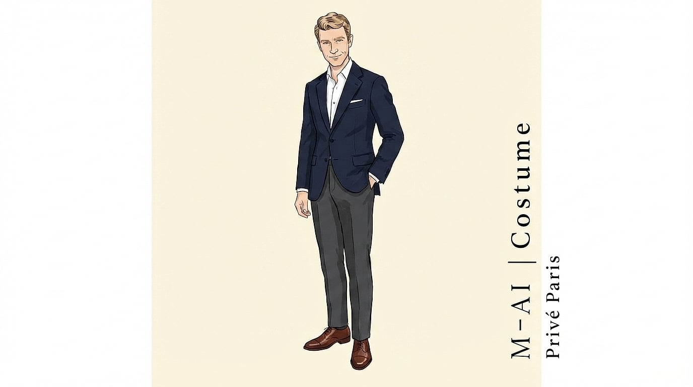 illustration costumes homme luxe paris | Costume Privé Paris