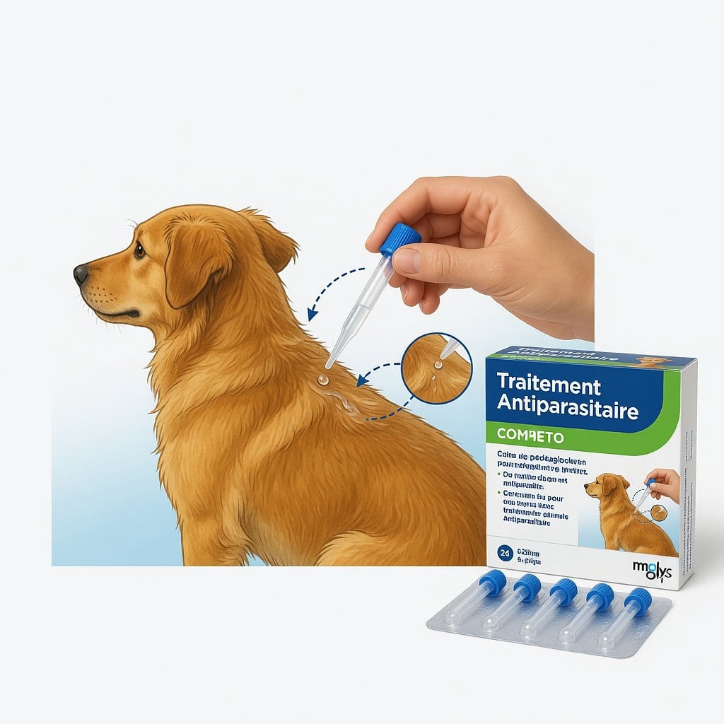 Vectra 3D chien application spot-on