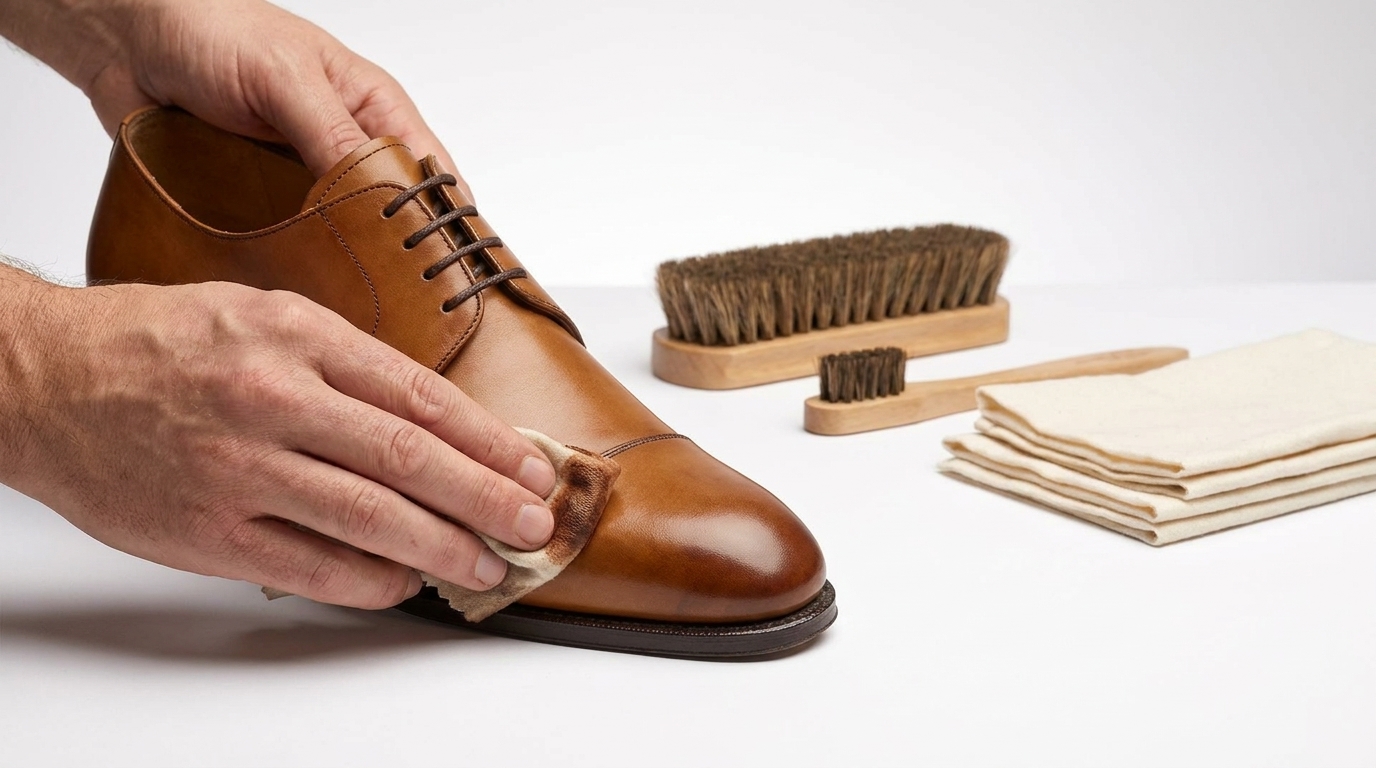 Entretien des souliers pour homme en cuir