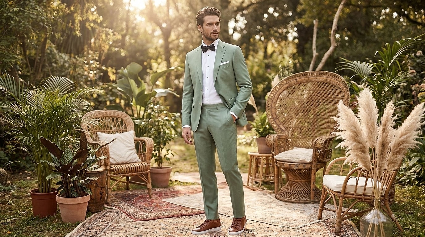 Costume mariage ajusté aux mesures coupe moderne