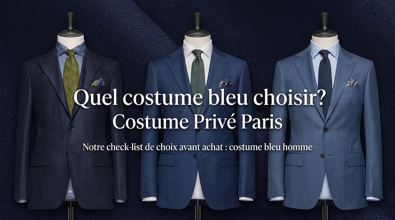 Quel costume bleu choisir? | Costume Privé Paris - Notre check-list de choix avant achat : costume bleu homme