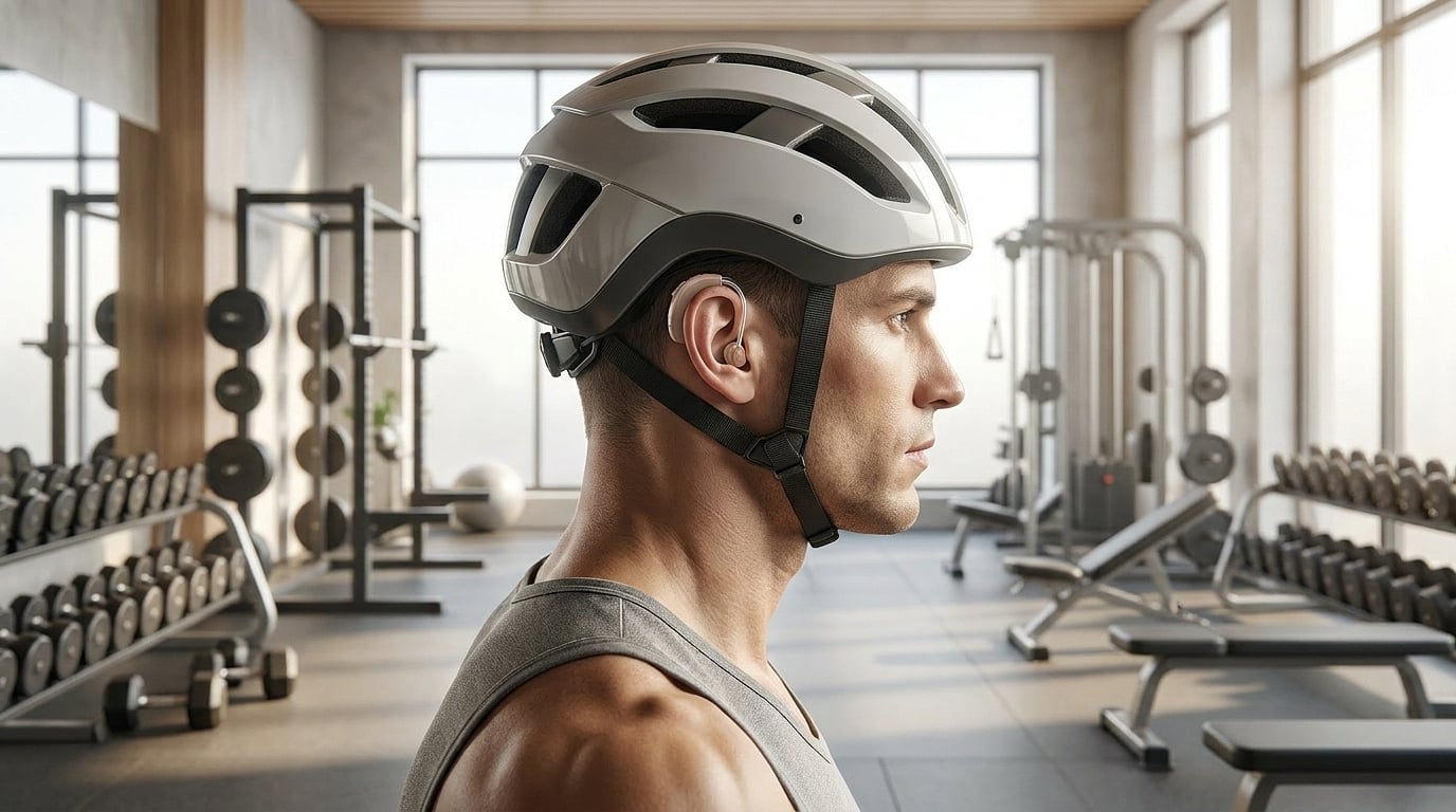 Appareil auditif et compatibilité casque pendant une séance sportive