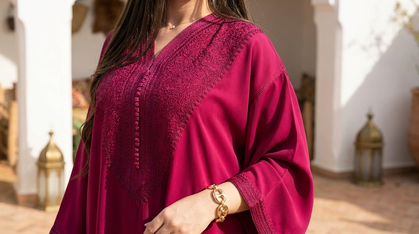 gandoura femme moderne - Les détails stylistiques qui signent une pièce de luxe contemporaine