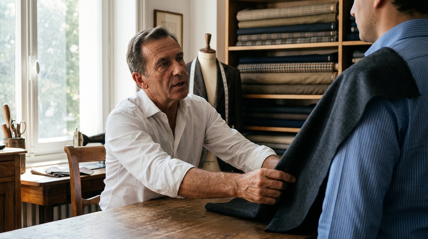 Étapes pour Commander un Costume Demi Mesure Illustration : Étapes pour Commander un Costume Demi Mesure