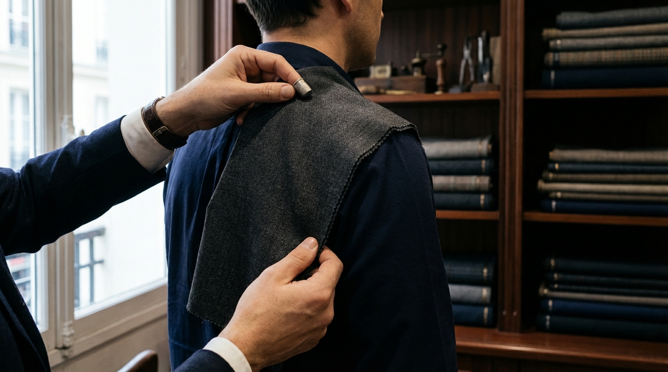 Étapes pour Commander un Costume Demi Mesure Illustration : Étapes pour Commander un Costume Demi Mesure