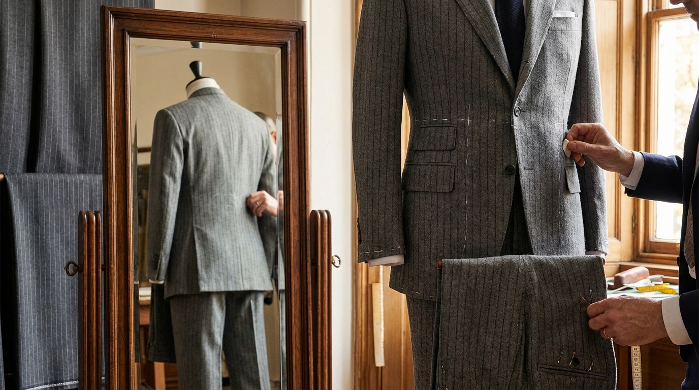 prix costume demi mesure à Lyon essayage et retouches