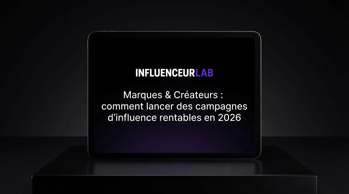 Marques & Créateurs : comment lancer des campagnes d’influence rentables en 2026 — image de couverture