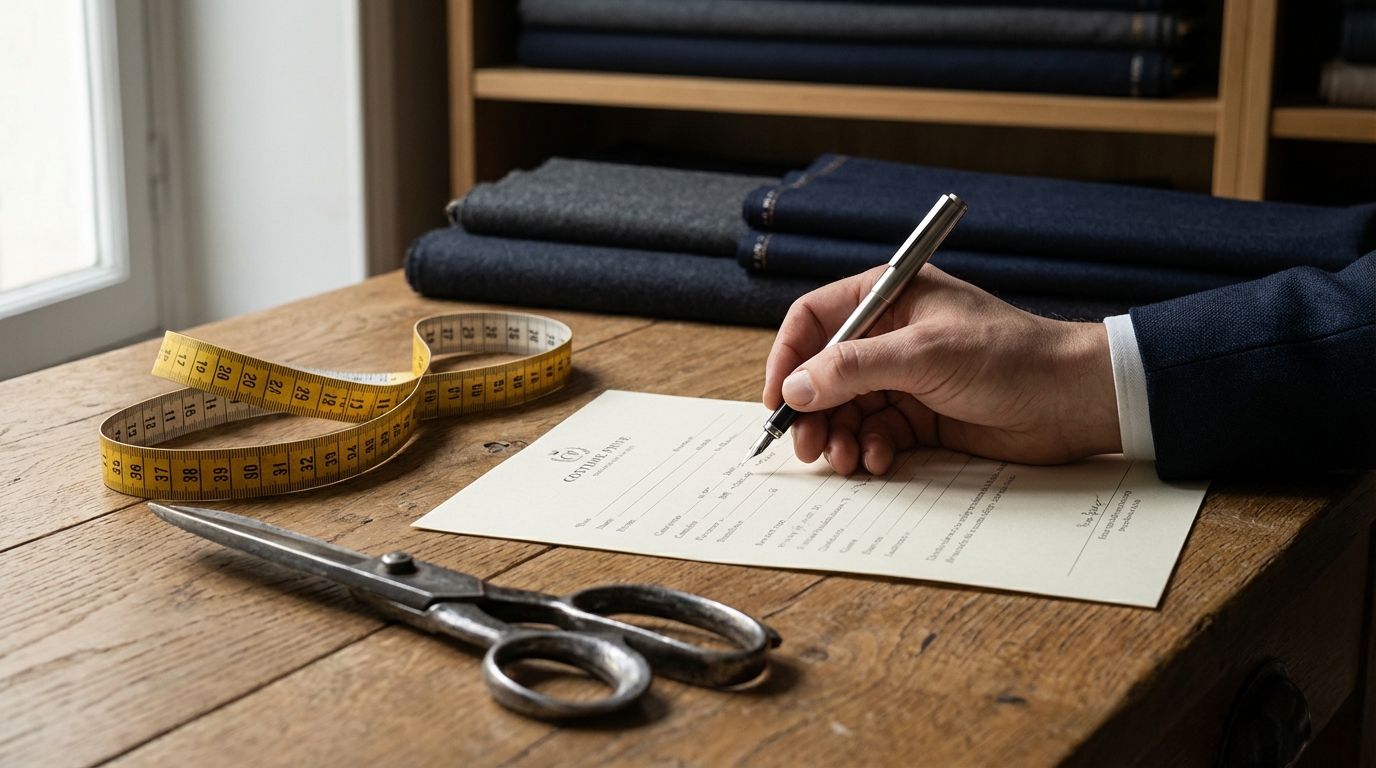 FAQ sur le Devis Costume Demi-Mesure Illustration : FAQ sur le Devis Costume Demi-Mesure