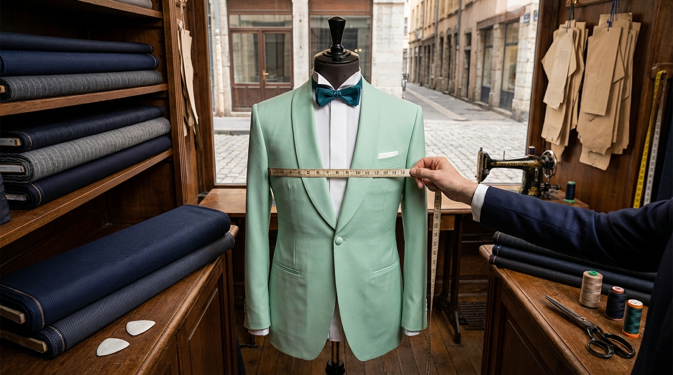 prix costume demi mesure à Lyon en atelier de tailleur