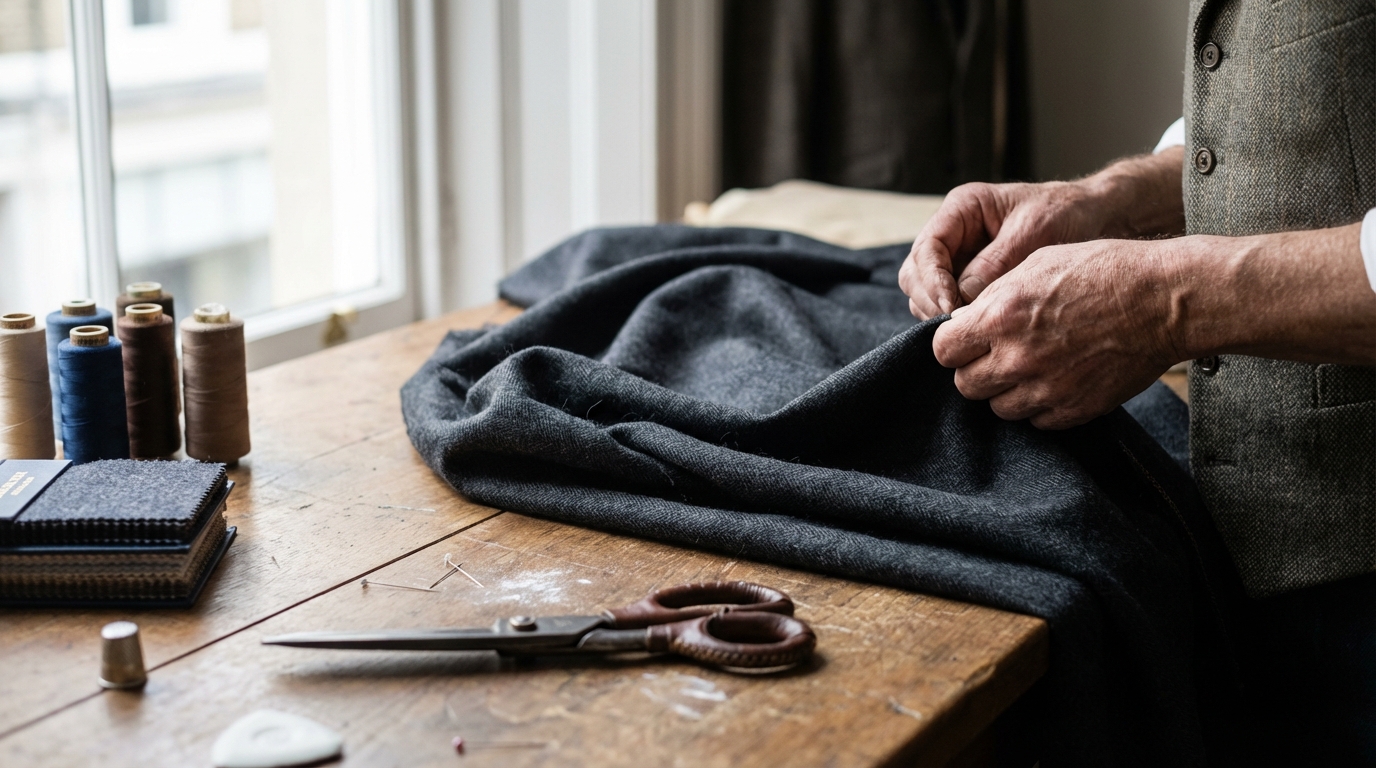 Facteurs Influents sur le Budget d'un Costume Demi-Mesure Illustration : Facteurs Influents sur le Budget d'un Costume Demi-Mesure