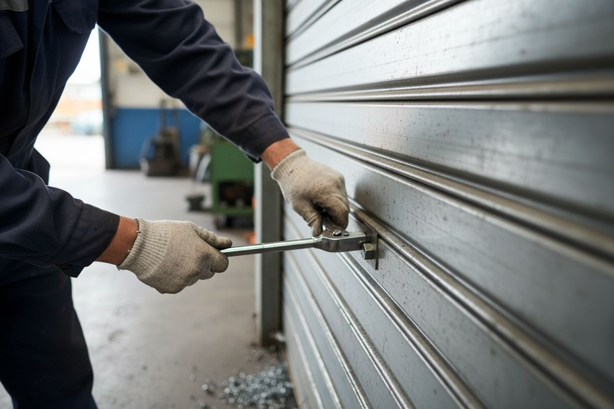 Procédure technique pour réparer vos rideaux métalliques