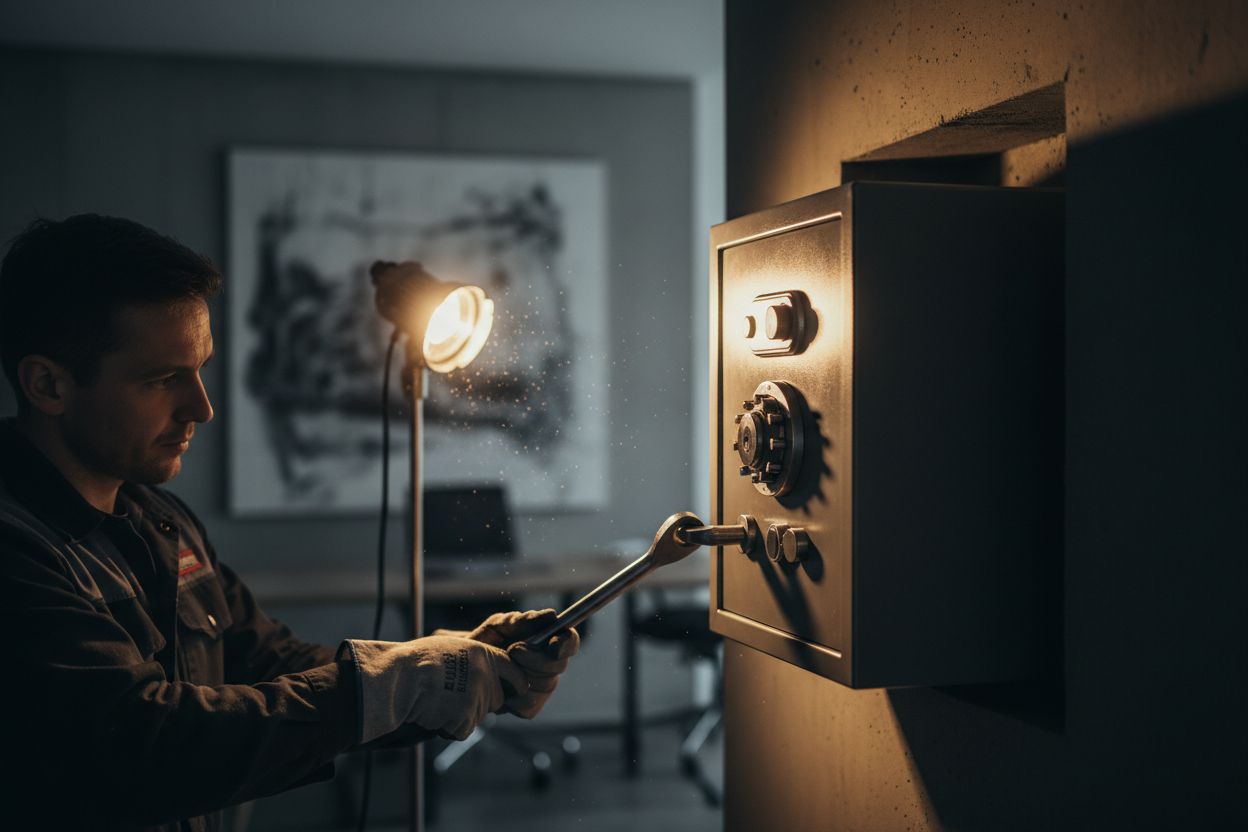 Installation de coffre-fort