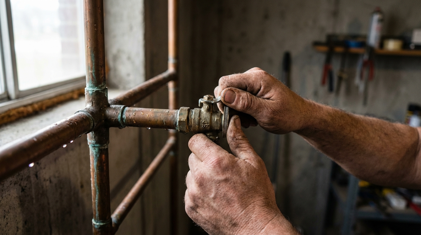 Illustration : Comment couper l'arrivée d'eau rapidement
