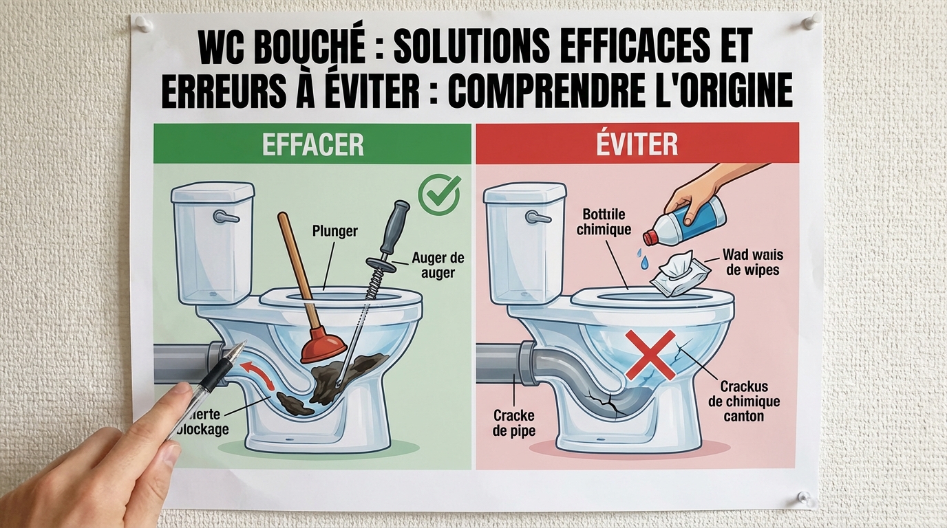 WC bouché : solutions efficaces et erreurs à éviter - Wc bouché : solutions efficaces et erreurs à éviter : Comprendre l