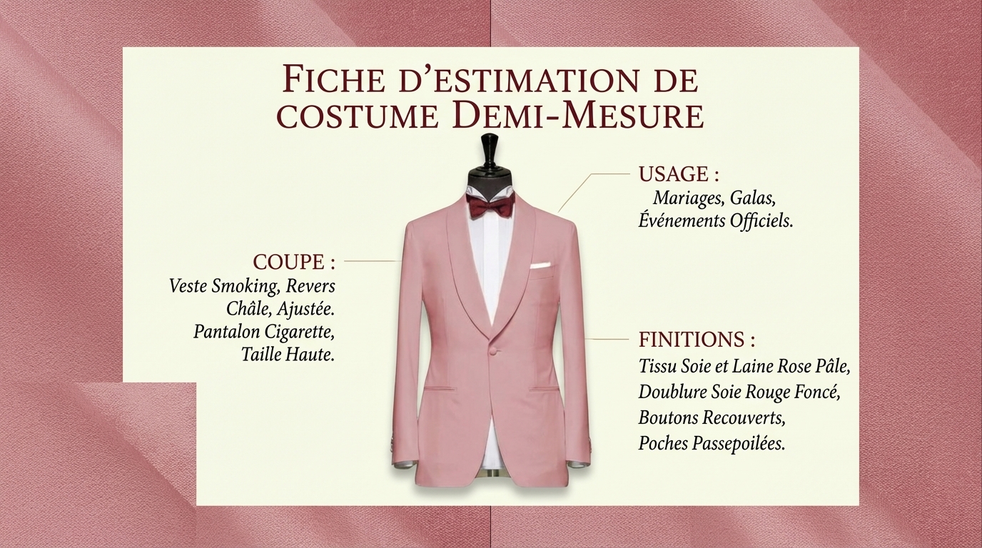 lecture d'une estimation pour Quel budget costume demi mesure à Savigny-sur-Orge Costume