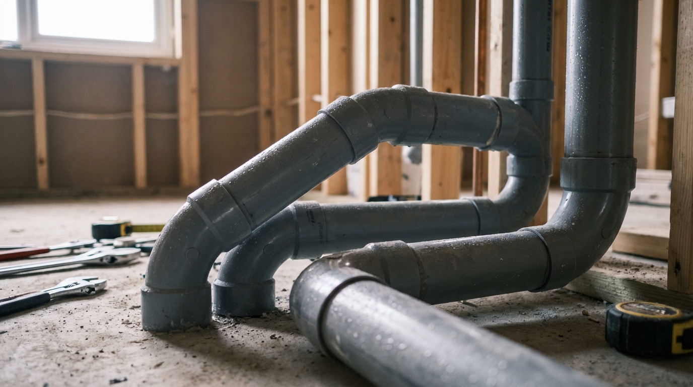 Illustration : Réaliser les évacuations d’eau : les solutions