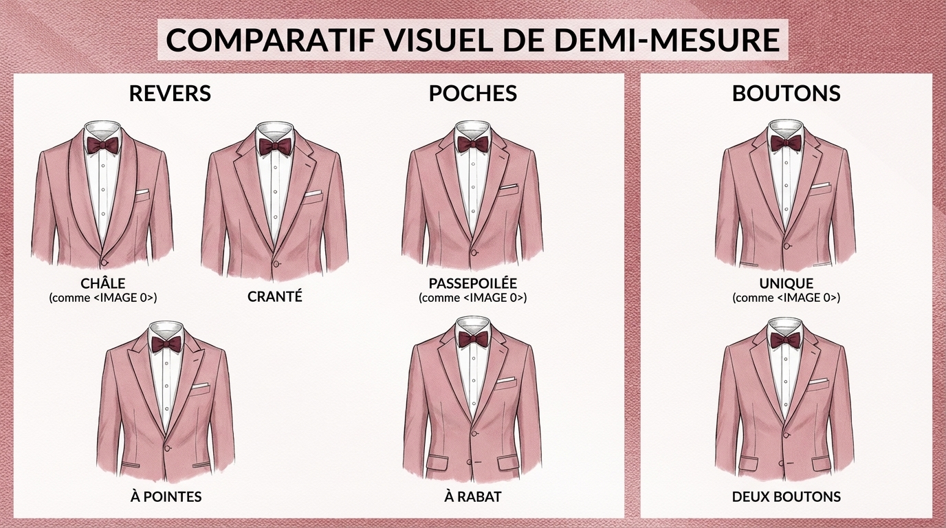 comparaison options pour Quel budget costume demi mesure à Savigny-sur-Orge Costume
