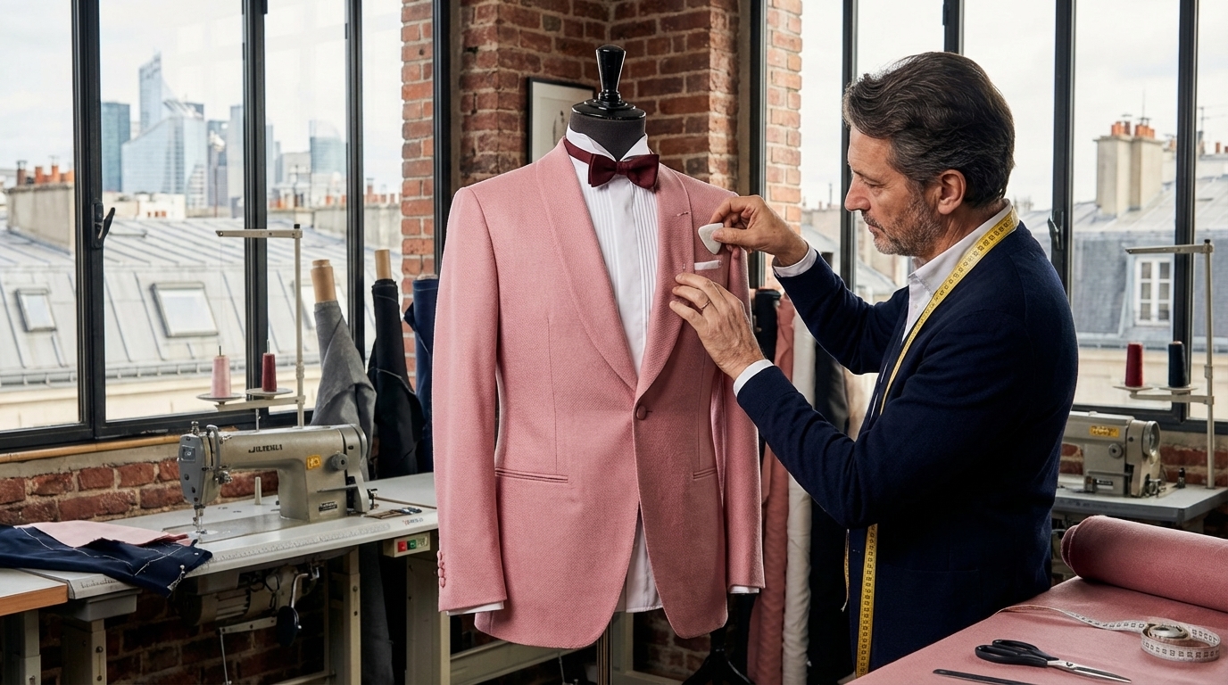 Quel budget costume demi mesure à Puteaux ajustement en atelier