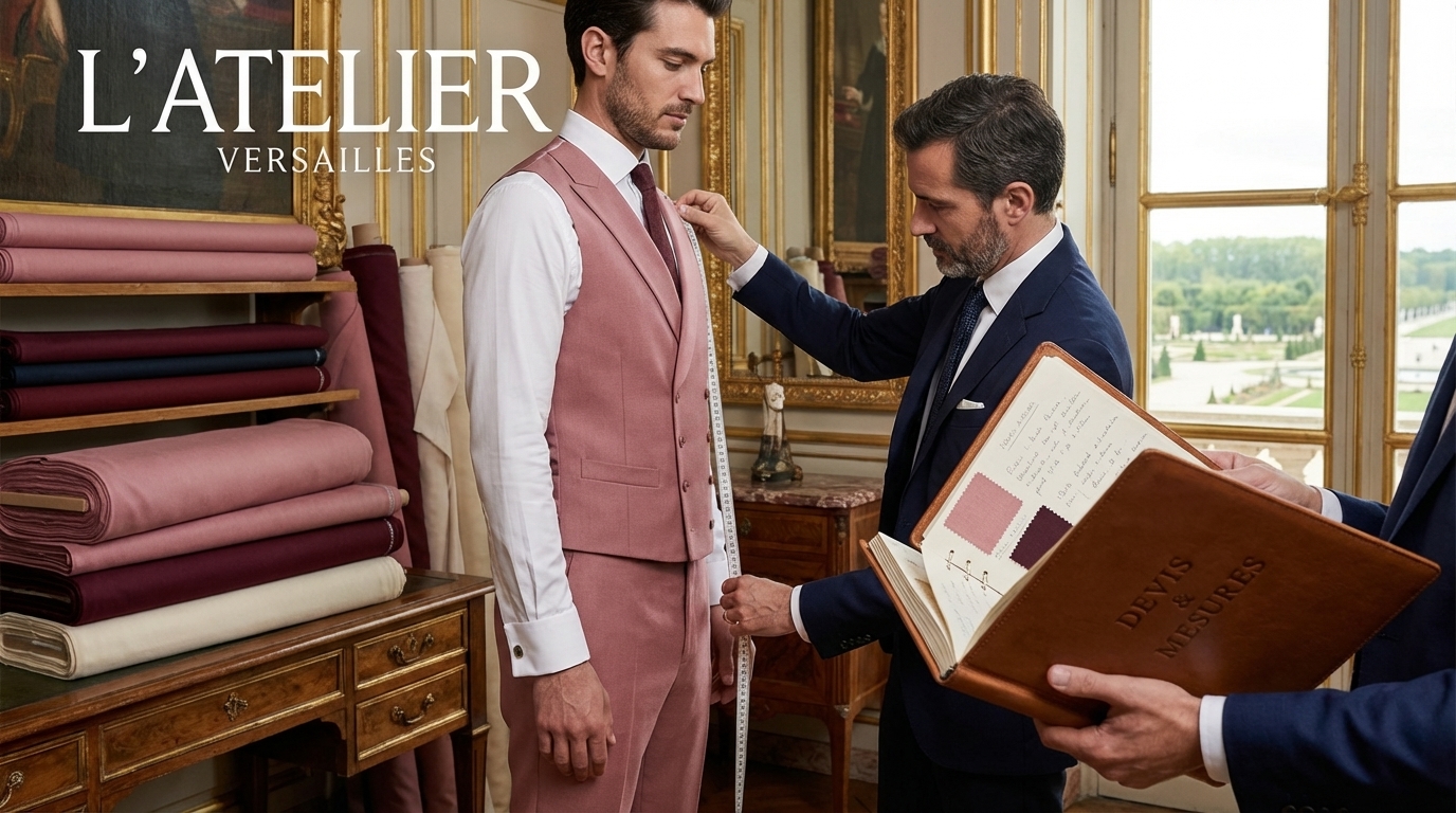 devis costume demi mesure Versailles en atelier