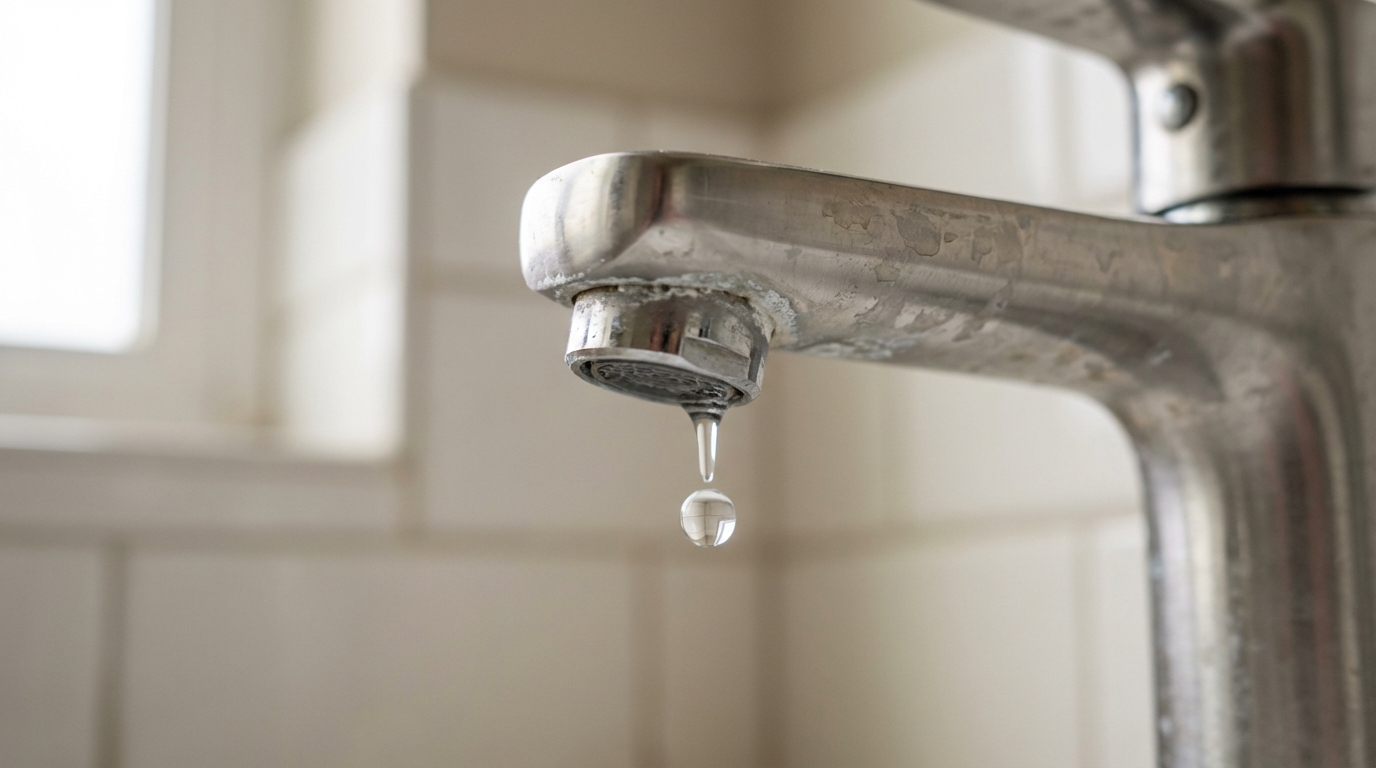 Illustration : Causes fréquentes d'un robinet qui goutte