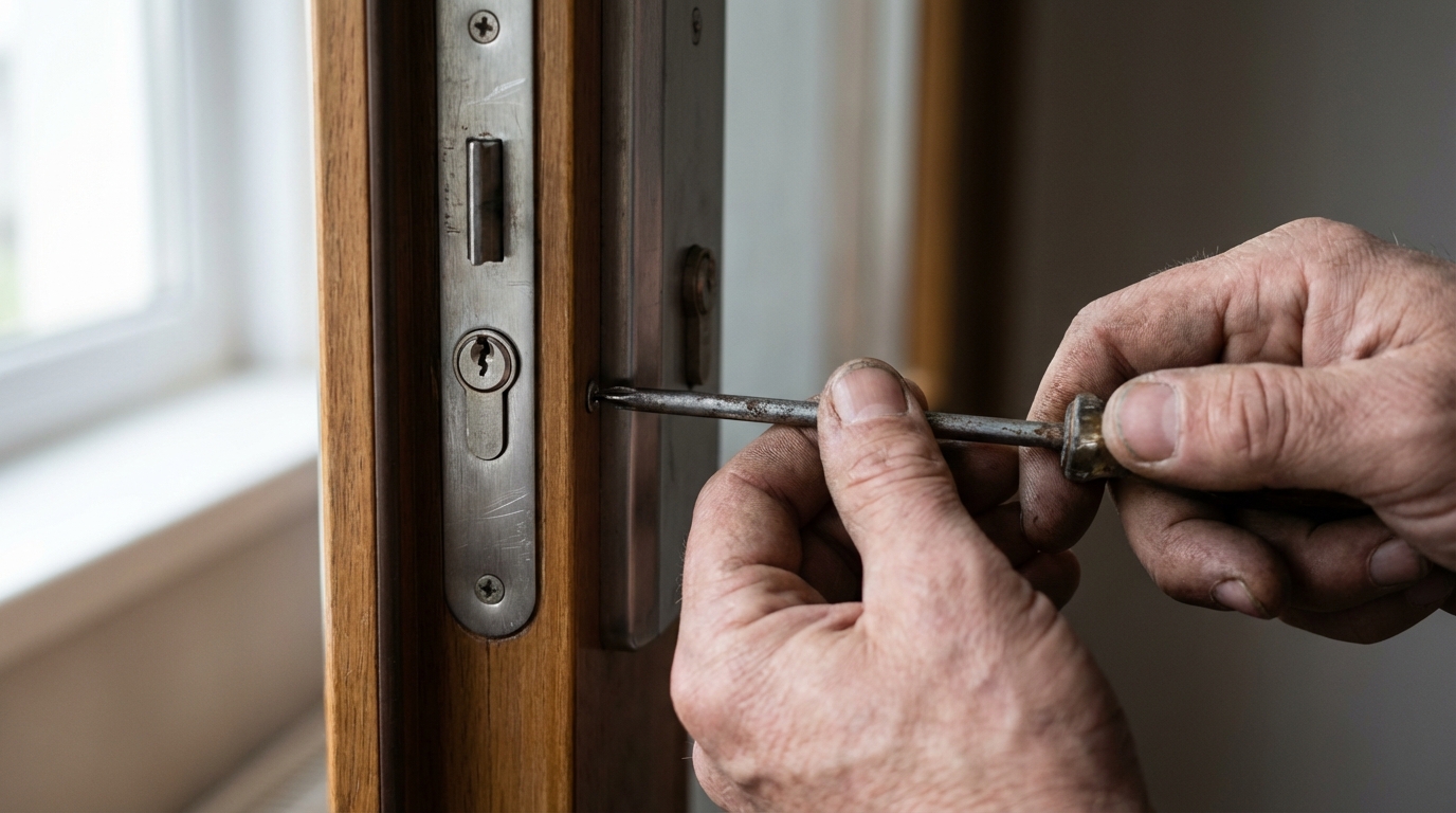 Étapes pour remplacer un cylindre européen Illustration : Étapes pour remplacer un cylindre européen