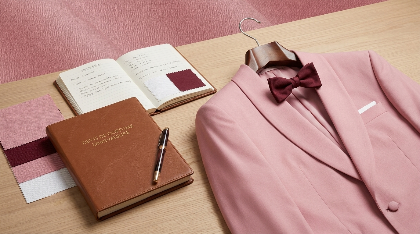 budget costume demi mesure préparation tissus et devis