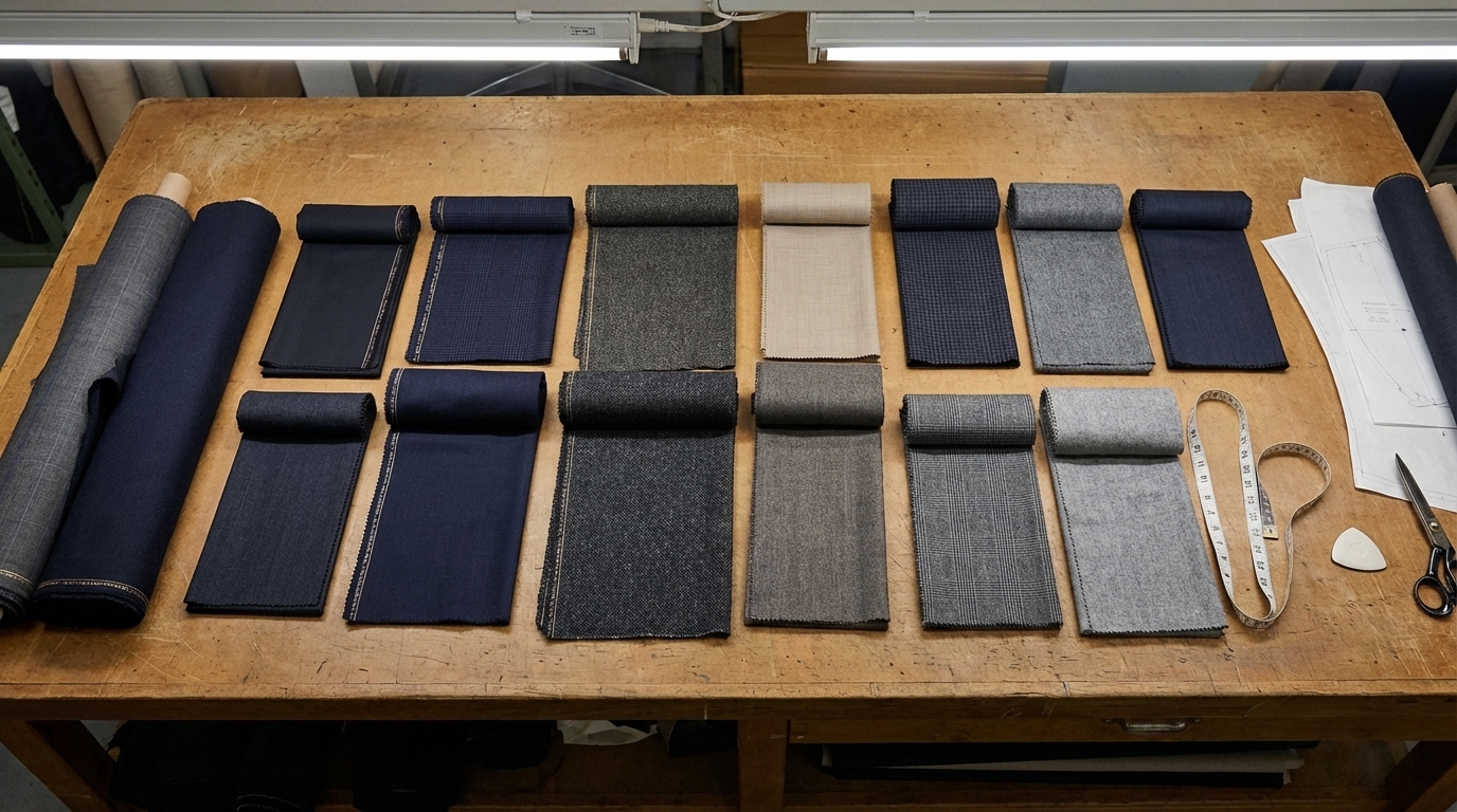 tissus costume Paris sélection draps et laines