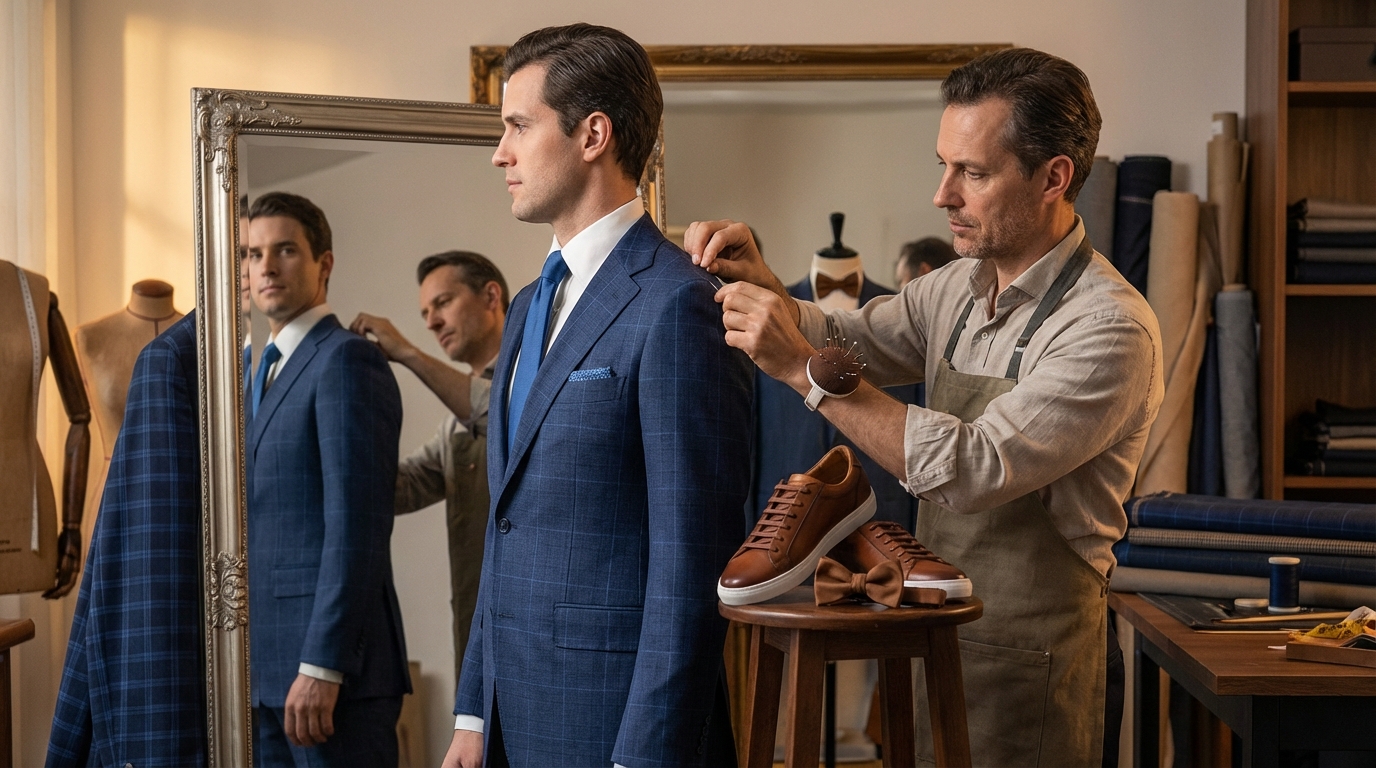 costume demi mesure à Garges-lès-Gonesse - essayage et ajustements