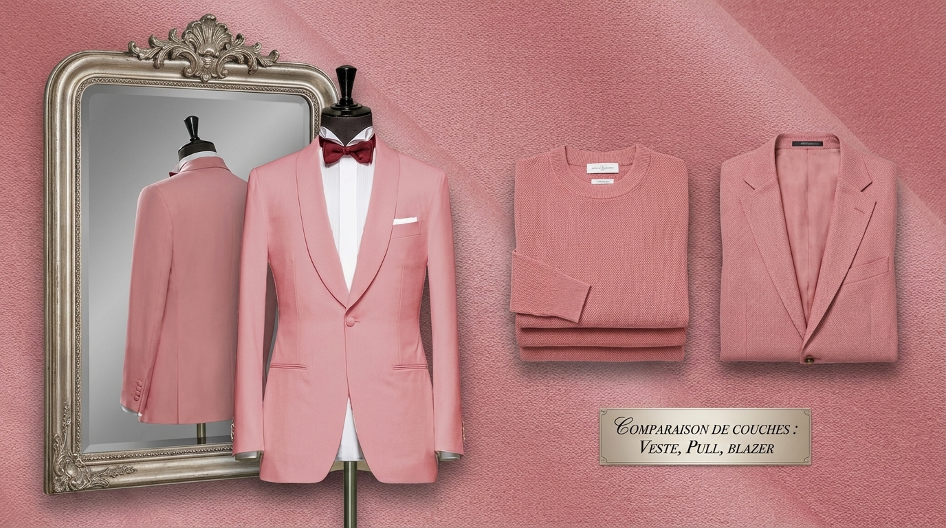 essayage demi mesure homme avec comparaison de coupe